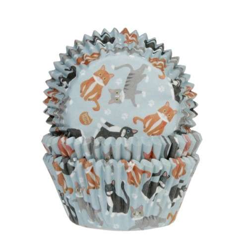 House of Marie Cats Cupcake Cases, 50pcs