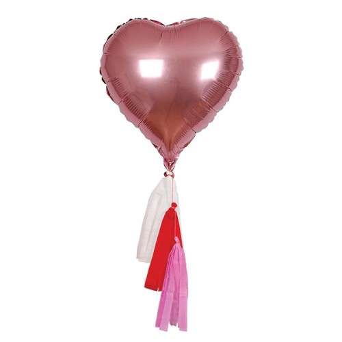 Meri Meri Folienballon Valentinstag-Herzen, 6 Stück