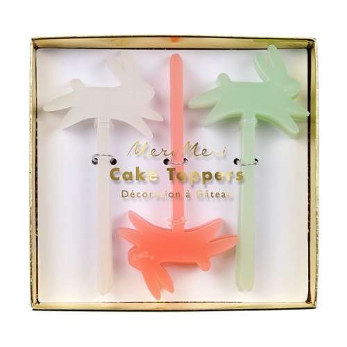 Meri Meri Acrylic Bunny Cupake Toppers, 12 pcs