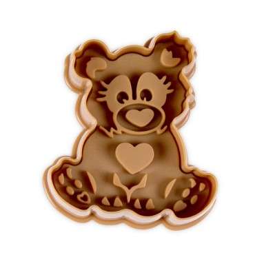 Städter 3D Teddy Bear Cookie Cutter – Adorable Bear Cookies with a Heart!