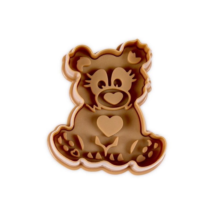 Städter 3D Teddy Bear Cookie Cutter – Adorable Bear Cookies with a Heart!