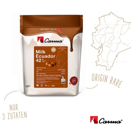 Milch Kuverture Carma Ecuador 42%