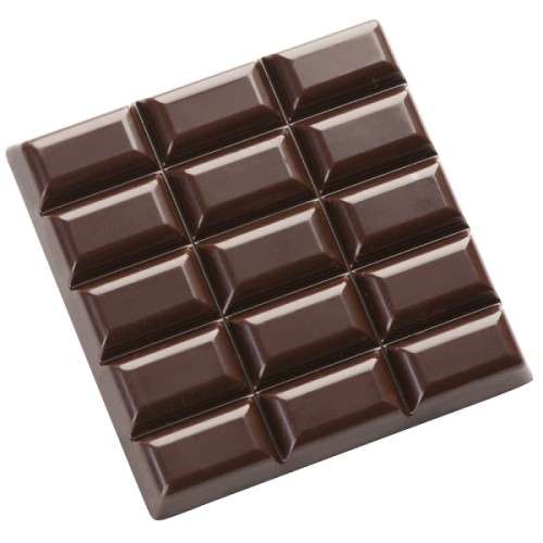 6 Count Square Chocolate Bar Chocolate Mould, 50g