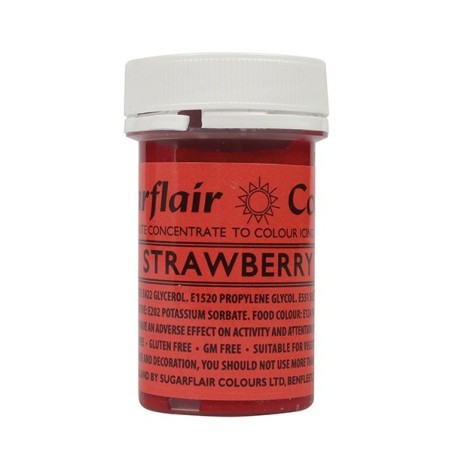 Sugarflair Colours Strawberry Lebensmittelfarbe Rot