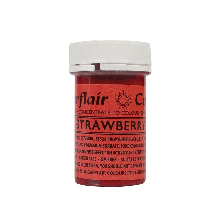 Sugarflair Colours Strawberry Lebensmittelfarbe Rot