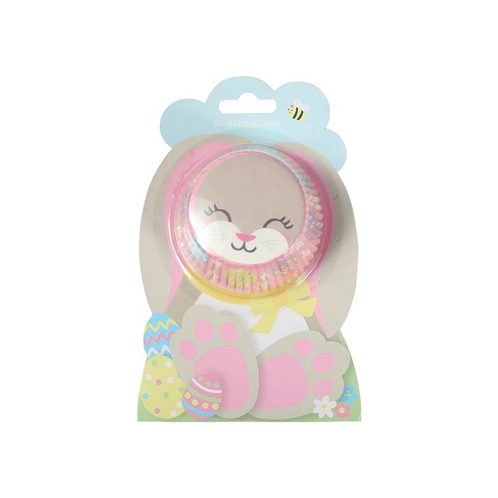 Easter Bunny Baking Cases - 50 pieces