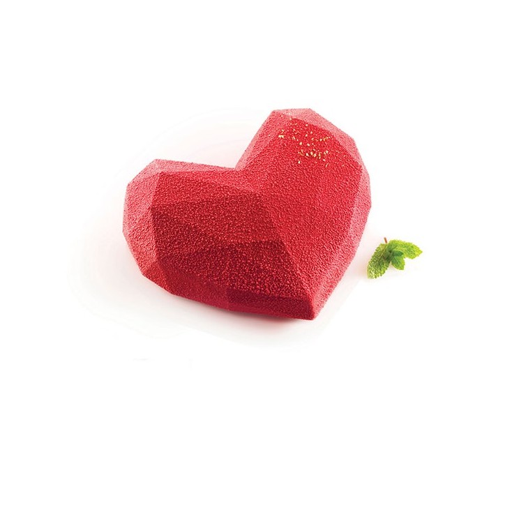 Silikomart professional origami heart silicone mould