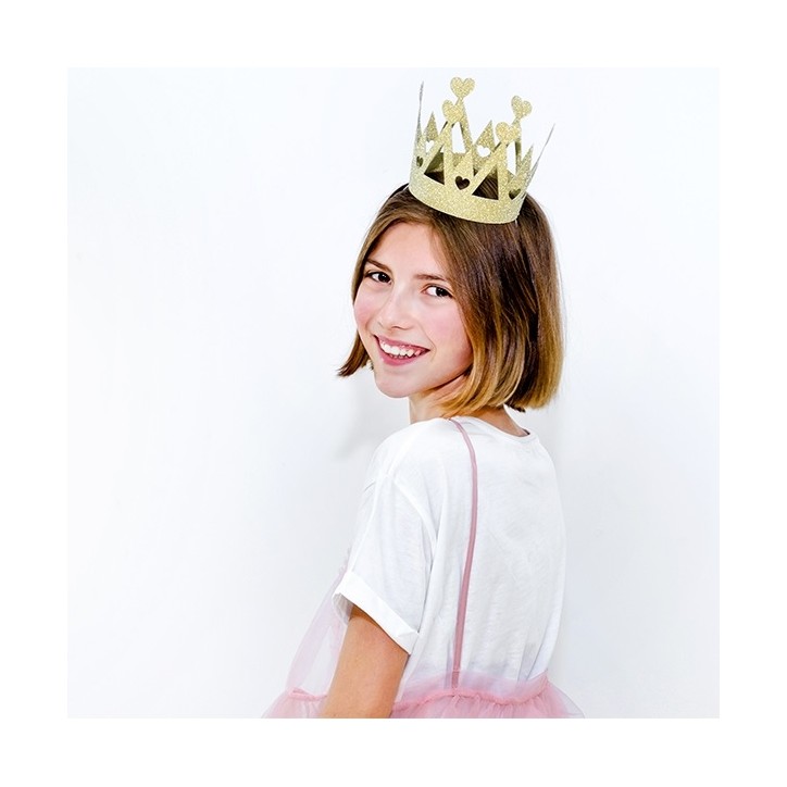 Gold Crown Sweet Love Partyhat