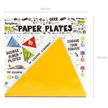 Bright Triangle Party Plates