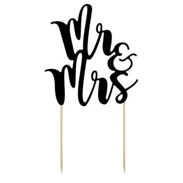 Cake topper Mr&Mrs, 25.5cm