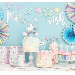 PartyDeco Make a wish Banner, 60cm