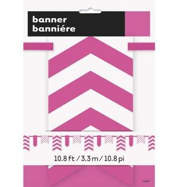 Paper Bunting Hot Pink Polka Dot & Chevron 63311