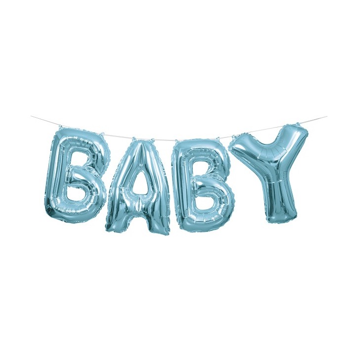 Blue Baby Balloon Banner