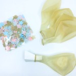 Unique Party Clear Balloon with Pastel Star Confetti, 5 pcs