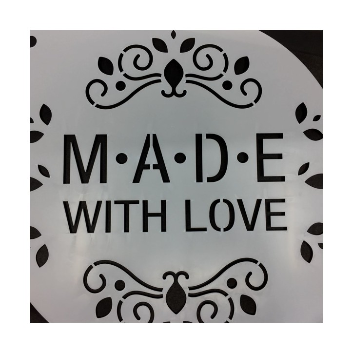 Made with Love Tortenstencil 65072