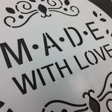 Made with Love Tortenstencil 65072