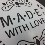 Made with Love Tortenschablone, 26cm