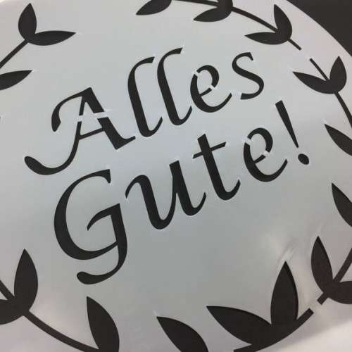 Alles Gute Stencil, 26cm