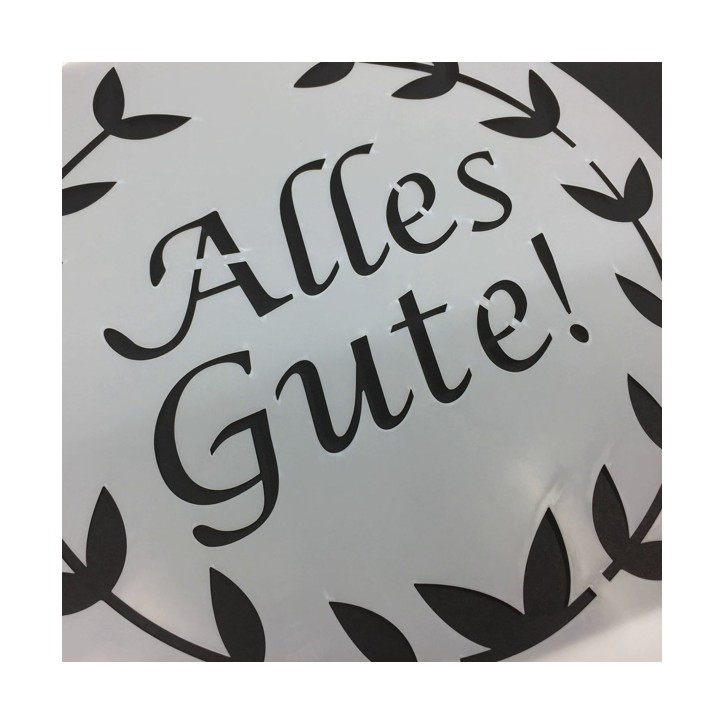 Alles Gute Stencil, 26cm