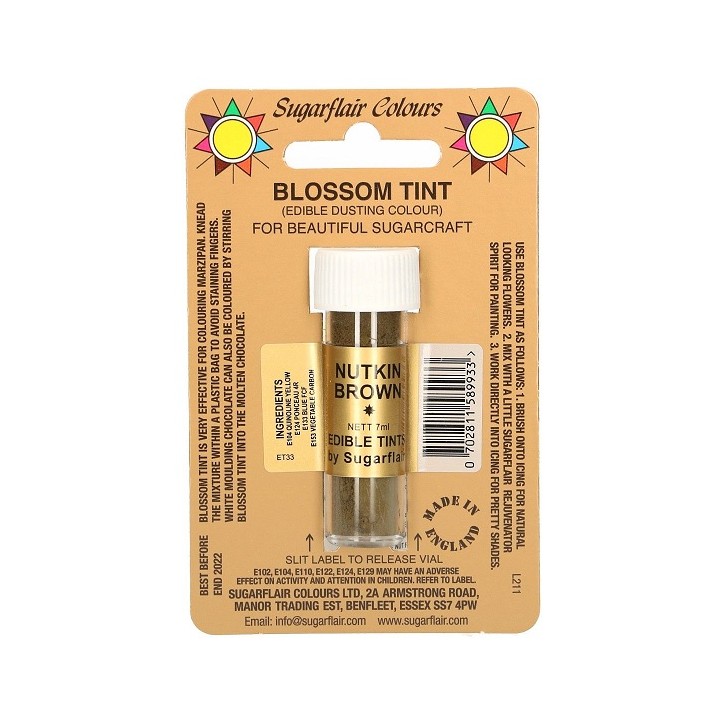 Sugarflair Colours Blossom Tint Nutkin-Brown D132