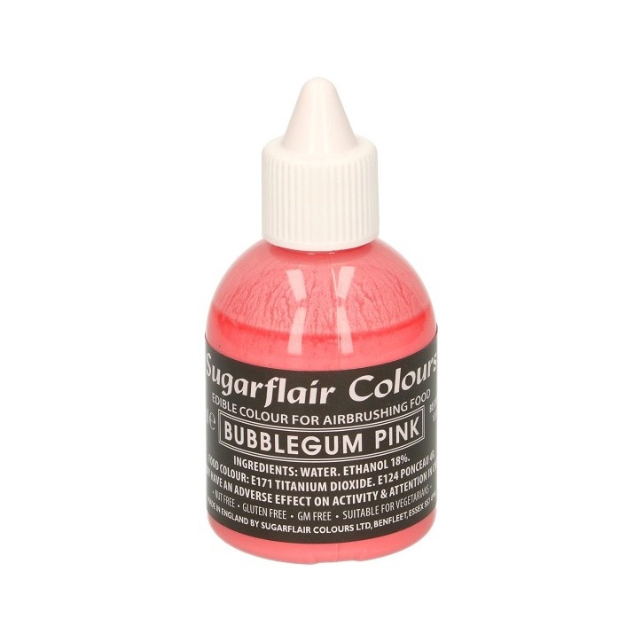 Sugarflair Airbrush Colouring Bubblegum Pink 60ml - V316 Sugarflair Colours