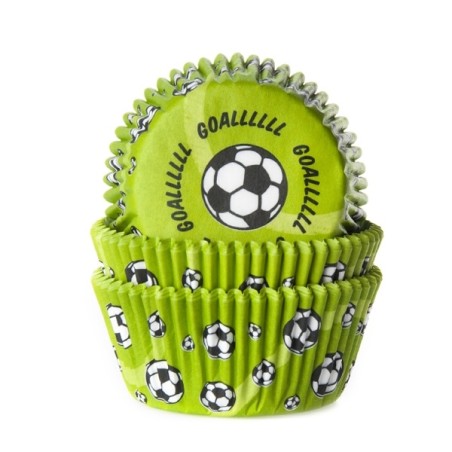 Fussballcupcakeförmchen Goal Green