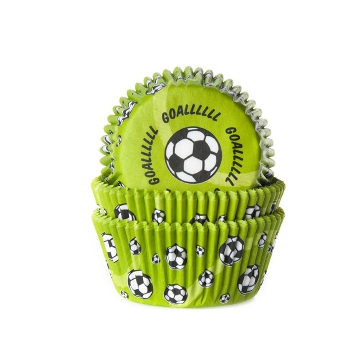 Fussballcupcakeförmchen Goal Green