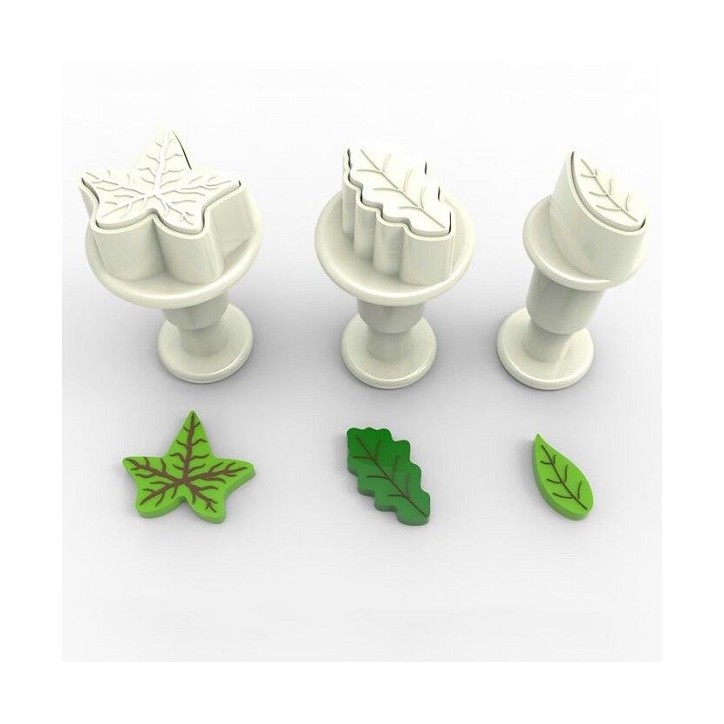 Dekofee Mini Plungers Leaves set/3