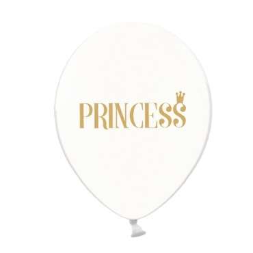 30cm Clear Princess Balloons 6 pcs