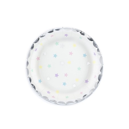 Pastel Stars Paper Plates