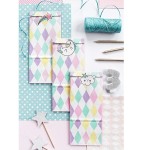 PartyDeco Magical Unicorn Blockboden Geschenktüten mit Sticker, 6 Stück