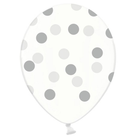 Crystal Balloon BigDots Silver