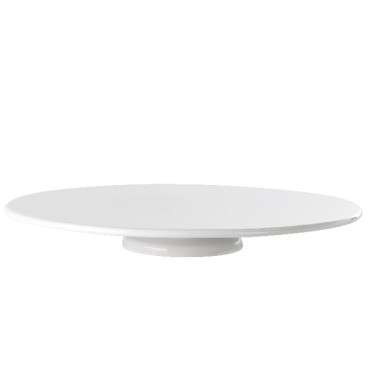 Grande Ceramic Cake Stand White - Flat Cake Stand White 35cm - 5799147