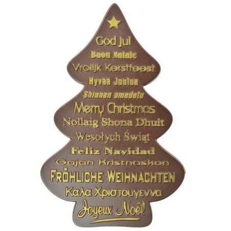 Form für Schokolade Weihnachtsbaum mit Schrift 100g