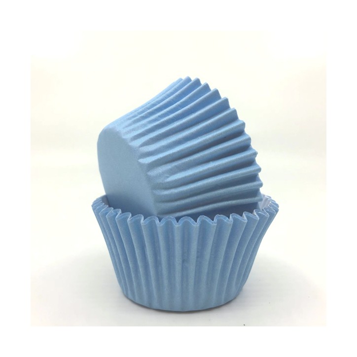 Light blue cupcake cases - stylish muffin liners for special occasions