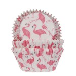 House of Marie Cupcake Förmchen Flamingo, 50 Stück