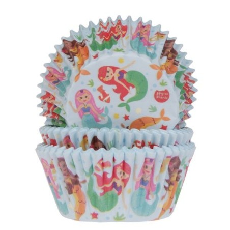 Baking cases Mermaids 50x33 mm