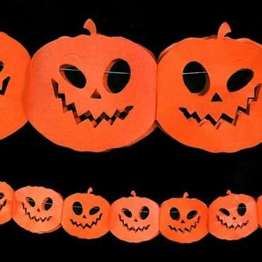 Jack-o'-lantern garland GRB12