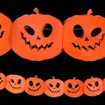 Halloween Pumpkin Blotting Paper Garland, 3m