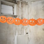 Halloween Pumpkin Blotting Paper Garland, 3m