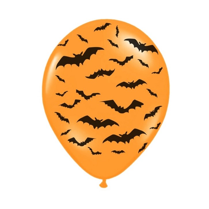 Halloween Balloons Bat Orange