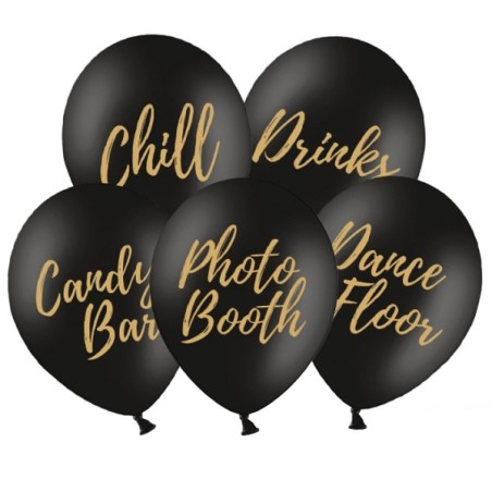 Ballonwegweiser Candy Bar - Chill - Dance Floor - Drinks - Photo Booth