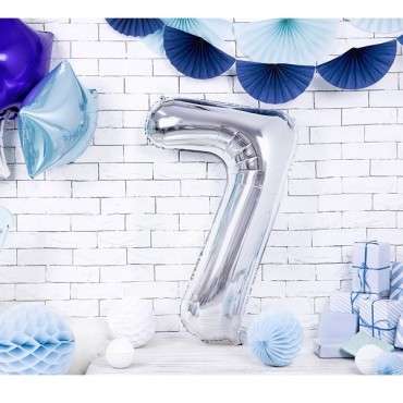 metallic foil balloon Number "7"