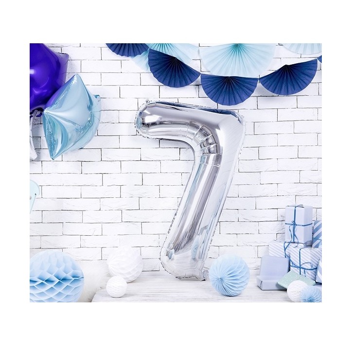 metallic foil balloon Number "7"