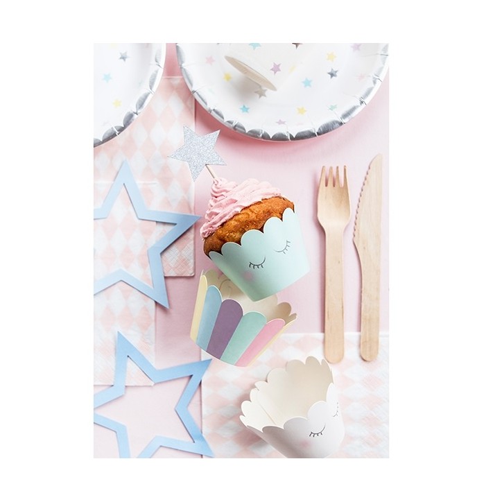 PartyDeco Magical Unicorn Cupcake Wrapper, 6 Stück