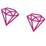 PartyDeco Diamond Party Garland, 1m