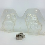 Double Chubby Santa Claus Chocolate Mould, 110mm