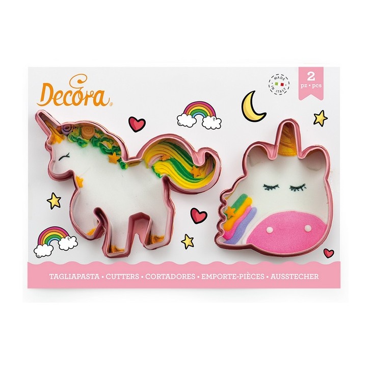 Decora Magic Unicorn Cookie Cutters - Set of 2