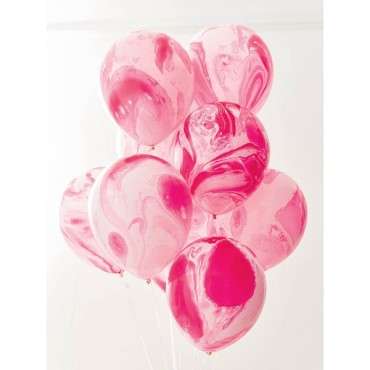 Rosa Luftballons Marble Mix