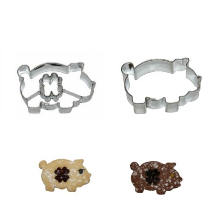 Lucky Pig Sandwich Cookie Cutter Set